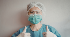 The Tiny Workflow Gaps That Become Big Infection Risks. Image of healthcare worker in PPE
