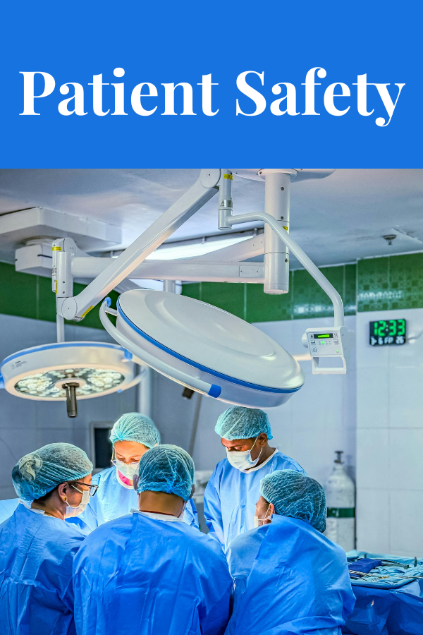 Patient Safety Articles. Image of medical team dressed in PPE